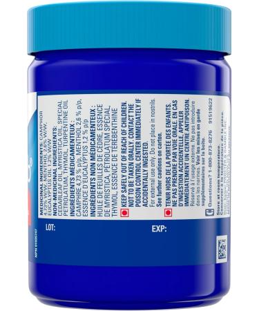 Vicks VapoRub Nasal Decongestant Cough Suppressant Relief from Cold Aches & Pains Chest Rub Ointment Original Scent 100 g/115 mL 115 mL Original - Buy Online on GoSupps.com