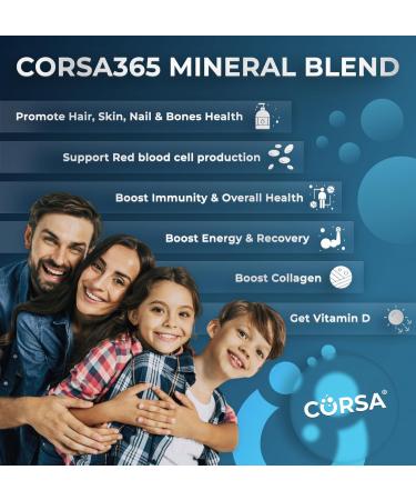 CORSA365 Multimineral Supplement Magnesium Complex with Trace Minerals for Immune Support - Potassium Magnesium Supplement Calcium Vitamin D Zinc Cooper Boron Supplement for Men Women - 120 Capsules - Buy Online on GoSupps.com