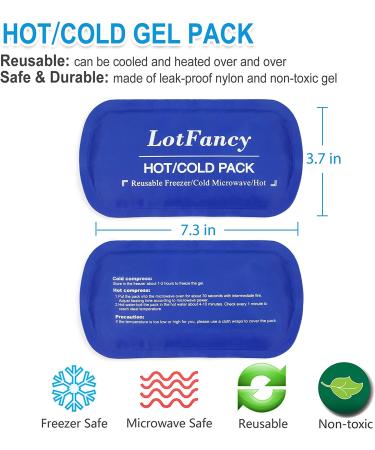 LotFancy Face Ice Pack Wrap for TMJ and Wisdom Teeth - 4 Reusable Hot Cold Therapy Gel Packs for Pain Relief in Chin, Head, Oral and Facial Surgery - Ideal for Dental Implants - Blue - Buy Online on GoSupps.com
