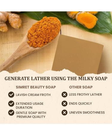 Turmeric Soap Bar - Natural Acne & Dark Spot Cleanser | Organic Charcoal Face & Body Soap | Cruelty-Free & Sulfate-Free 4.2 oz - Buy Online on GoSupps.com