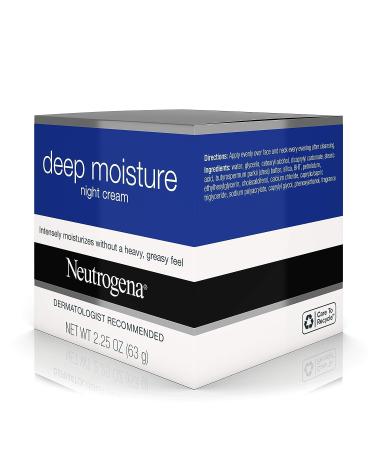 Neutrogena Deep Moisture Night Cream 2.25 oz - Intense Hydration for Smooth Skin - Buy Online on GoSupps.com