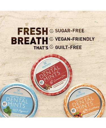 Elementa Sugar-Free Hard Candy Breath Mints with Xylitol | Low Carb, Non-GMO, Vegan | Neutralizes Oral Acid, Soothes Dry Mouth | Fruit Mashup - 60 Count - Buy Online on GoSupps.com