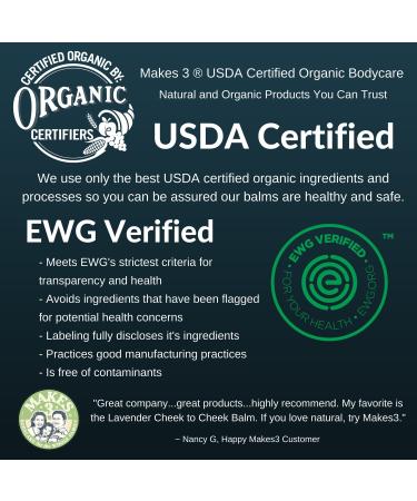 Makes 3 Organics All Over Body Balm Unscented 2 Fluid Ounce - Buy Online on GoSupps.com