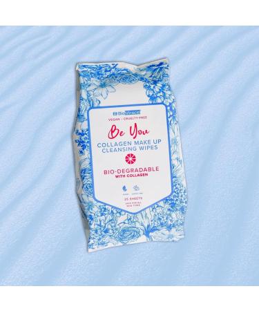 BioMiracle Be You Collagen Makeup Cleansing Wipes - 3 Pack with Easy Dispensing - Removes Eyeliner Eyeshadow Lipstick & Mascara - International Shipping Available - Buy Online on GoSupps.com