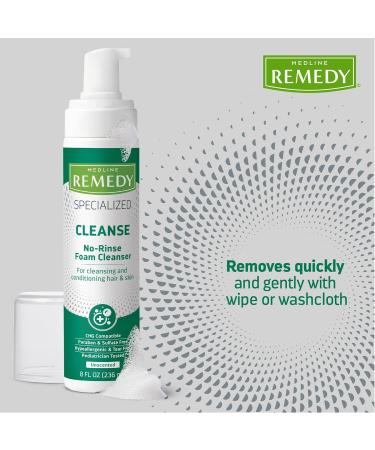 Buy Medline Remedy No-Rinse Foam Cleanser - Gentle Skincare Solution 8 oz | International Shipping Available - Buy Online on GoSupps.com