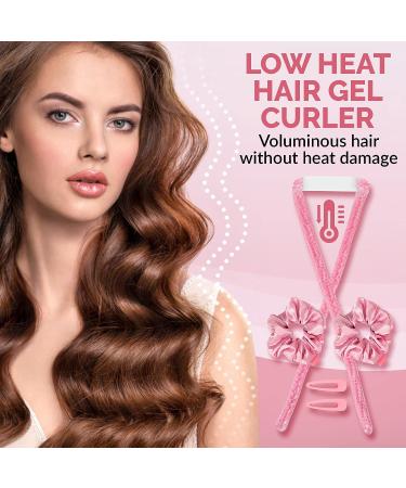 Jelly Curls Blue Gel Curler for Damage-Free Long Hair - Heatless Alternative to Curling Rods (Pink) - Buy Online on GoSupps.com