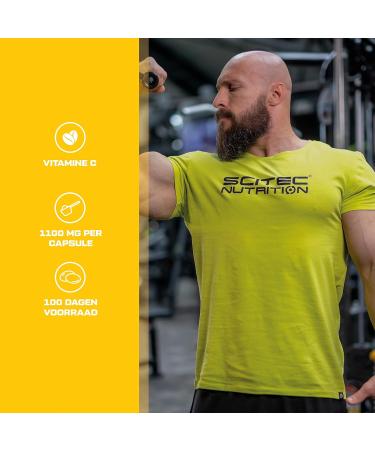 Scitec Nutrition VitaC 1100 Vitamin C with a high potency 1100 mg Supports the immune system collagen formation antioxidant protection 100 capsules - Buy Online on GoSupps.com