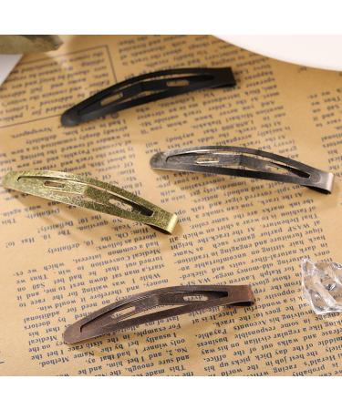Funtopia Oval Metal Contour Hair Clips - 40 Pcs Snap Hair Pins for Long Hair - Classic Color - Buy Online on GoSupps.com