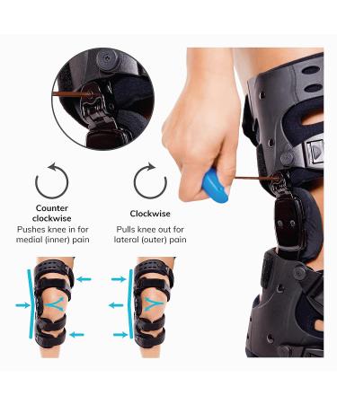 BraceAbility Unloader Knee Brace for Osteoarthritis Pain Relief - Left Knee Support for Tricompartmental OA, Valgus Unloading, and Cartilage Repair - Buy Online on GoSupps.com