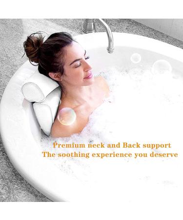 Yuning Bathtub Pillow Bath Cushion with 6 Suction Cups Non-Slip for Spa Pillow Bathtub Jacuzzi Hot Tub Spa - Buy Online on GoSupps.com
