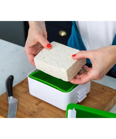 ToFuture Tofu Press - Stylish & Unique Tofu Transformer | White & Green - Shop Internationally - Buy Online on GoSupps.com