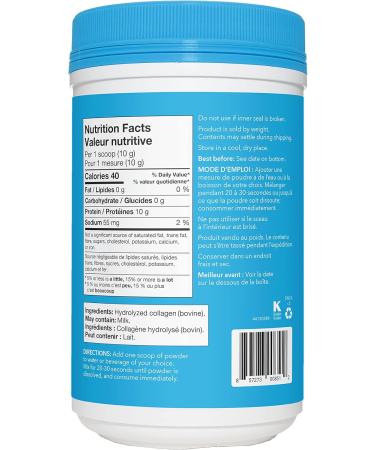 Vital Proteins Bovine Collagen Powder 284g Hydrolyzed Collagen Peptides - 10 g per serving - Unflavored & Collagen Creamer 300g 10 g Collagen Peptides per serving - Vanilla Flavoured - Buy Online on GoSupps.com
