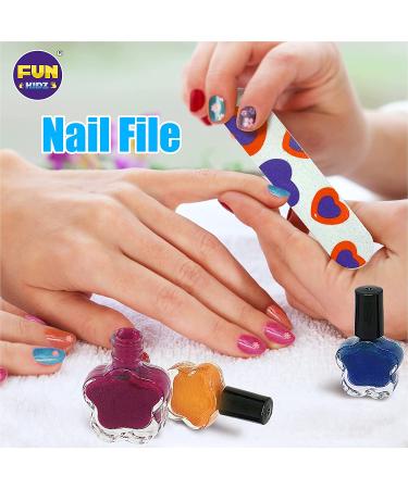 FunKidz Kids Nail Art Kit for Girls - Peelable Polish, Nail Dryer, Teens Mani Pedi Set - Spa Party Favors - Buy Online on GoSupps.com