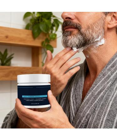  Jingmiger Beard Lotion - Natural Mustache Lotion 100ml | Beard Butter Face Moisturizer Shaving Care Hairdresser's Moisturizer - Buy Online on GoSupps.com