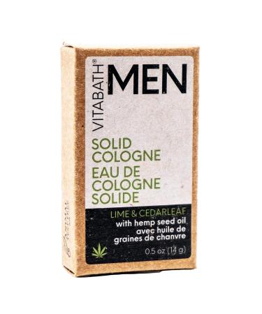 Vitabath Men's Lime & Cedarleaf Solid Cologne Refreshing Spicy Lime Juicy Mandarin & Earthy Cedar Leaf All Over Lasting Fragrance Natural Beeswax & Hemp - 0.5 oz Cedar Fresh Orange 0.5 Ounce (Pack of 1) - Buy Online on GoSupps.com