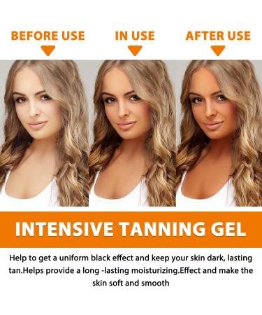 Luxury Intensive Tanning Gel | Natural Tanning Accelerator for Sunbeds & Outdoor Sun - Haute Beauty - Buy Online on GoSupps.com