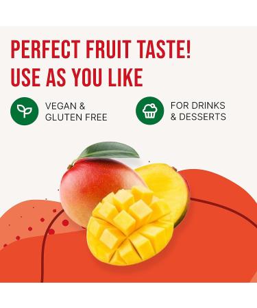 Original Mango Fruit Syrup for Bubble Tea Mix - 300ml | Vegan, Gluten-Free with No Artificial Colors | Ideal for Bubble Tea, Boba Tea, Smoothies, Ice Blended Drinks - Buy Online on GoSupps.com