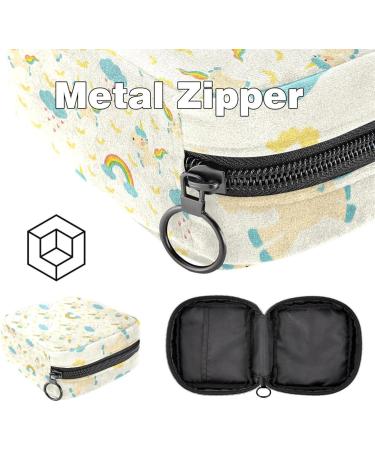 Portable Women s Binding-Up Bags | Menstrual Cup & Tampon Bags for Teens | Cute Light Yellow & Multicolored Design - Buy Online on GoSupps.com