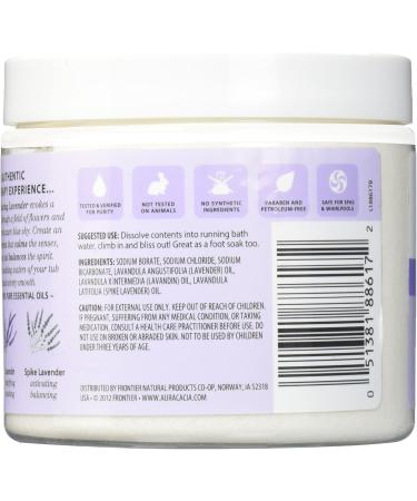 Aura Cacia Relaxing Lavender Mineral Bath 16 Oz | Soothing Bath Soak for Stress Relief | International Shipping Available - Buy Online on GoSupps.com