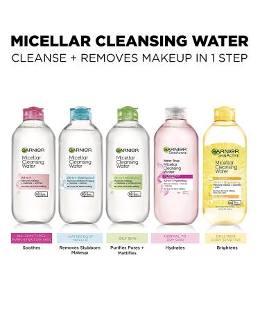 Buy Garnier SkinActive Rose Micellar Cleansing Water 13.5 fl oz - Gentle Cleanser with Rose Water & Glycerin - Buy Online on GoSupps.com