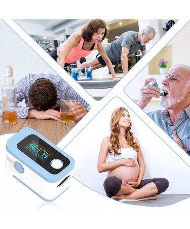 Wawech Fingertip Oximeter Pulse Oximeter with LED Display Heart Rate Monitor Professional Fingertip Oximeter - Buy Online on GoSupps.com