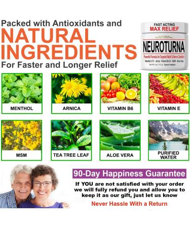 Neuropathy Nerve Relief Cream - Fast Acting Ultra Strength for Feet Hands & Legs | Soothing Menthol Arnica & Aloe Vera - Extra Large 6 oz - Buy Online on GoSupps.com