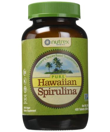 Nutrex Hawaii Pure Hawaiian Spirulina Pacifica - 500 mg - 400 Tablets
