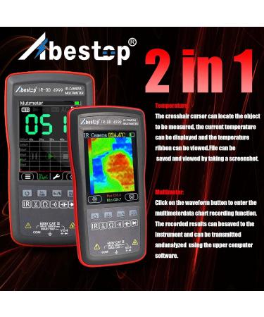 2 in 1 Thermal Imaging Camera & Digital Multimeter - 10 800 Pixels 20Hz Recording 4 000 Counts Display International Shipping Available - Buy Online on GoSupps.com