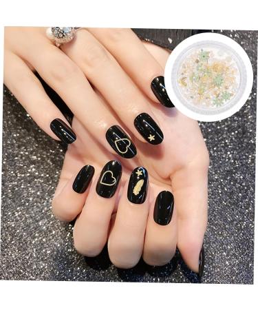 Housoutil 1 Box Nail Art Accessories Nail Decoration Manicure Studs Embellishment Nail Art Decorations Artificiales Para Trendy Decor Nail Stickers DIY Nail Supplies Alloy Japanese 6.5X6.5X1cm Green - Buy Online on GoSupps.com