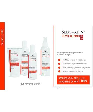 Seboradin Revitalizing Lotion Antibacterial for Men and Women Natural Extracts for Damaged Hair with Ginseng 200 ml - Buy Online on GoSupps.com