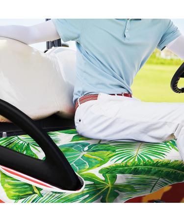 ENYORSEL Golf Cart Seat Covers - 100% Microfiber Towel/Blanket with Unique Tropical Palm Patterns - Universal Fit for EZGO, Yamaha & Club Car - 52x32'' - Easy to Install and Clean - Set of 2 - Buy Online on GoSupps.com