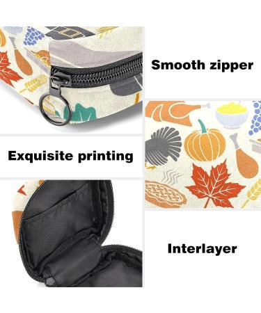 Pumpkin Turkey Leaf Period Storage Bag - Portable Menstrual Kit for Women, Teens, and Ladies - Menstrual Cup and Tampon Pouch - Color 9 - Buy Online on GoSupps.com