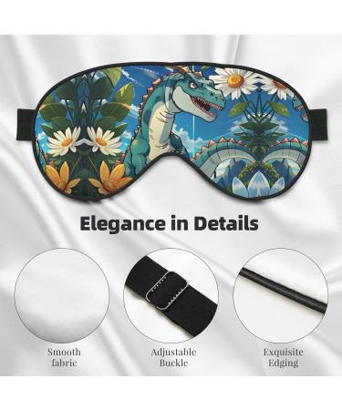 Cute Dinosaur Eye Mask | Soft Adjustable Sleeping Mask for Men & Women | Nighttime Comfort - Buy Online on GoSupps.com
