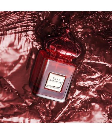 Silky Saffron - Woody Spicy Unisex Travel Perfume with Saffron and Leather Notes - Perfume for Men - Arabian Perfume for Women - 3.4 oz - Buy Online on GoSupps.com