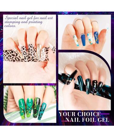 ROSALIND 15ML Nail Foil Glue 2PCS - Adhesive Gel for Nail Foil Stickers & Transfer, UV Gel for Nail Art Manicure - Buy Online on GoSupps.com