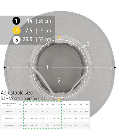 Buy The Friendly Swede UV Protection Sonnenhut - 2-Pack Safari & Fishing Hats for Men & Women | UPF 50 Gray with Neck Protection - Buy Online on GoSupps.com