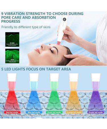 Nano Needling Face Massager | Cordless Vibration & LED Light Therapy | Enhanced Absorption Cooling Function & 3 Replacement Cartridges - International Shipping - Buy Online on GoSupps.com