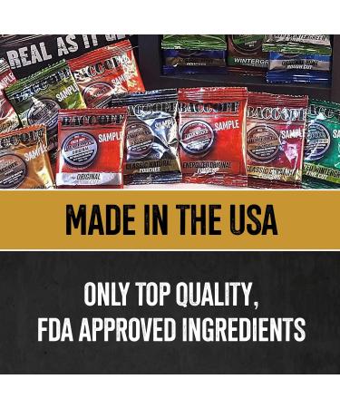 BaccOff Non-Tobacco & Non-Nicotine Smokeless Snuff Tea & Coffee Sampler Pack - 16 Individual Samples - Buy Online on GoSupps.com