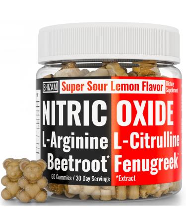 SHIZAM Beets Fenugreek Super Nitric Oxide Gummies w L-Arginine L-Citrulline Beet Root Chews Chweable Chewables Capsules Pills Supplement Supplements Alt Bootroot Flow Adults Men Beats