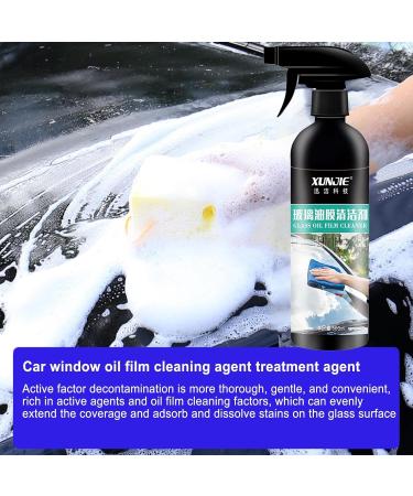 Car Oil Film Remover 500ML Outdoor Window Cleaner Glass Polishing Kit Car Glass Cleaner Gentle for Water Spots Bird Droppings Coatings Polish and Restore Glass to Clear Cle-ca - Buy Online on GoSupps.com