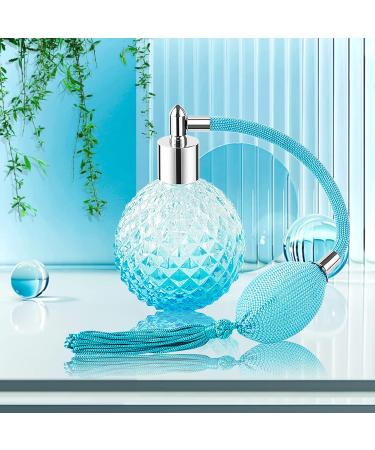 Lamoutor Vintage Perfume Spray Bottle 100ml | Refillable Vintage Perfume Bottle with Long Tassel in Blue | Luxury Fragrance Accessory for Global Shipping - Buy Online on GoSupps.com
