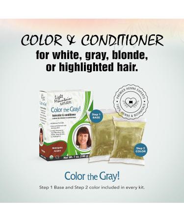 Light Mountain Organic Color - The Gray Mahogany 7 OZ | Natural Hair Dye for International Shipping - Buy Online on GoSupps.com