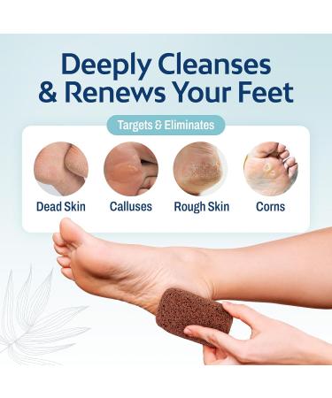 HartFelt Bo te de beaut pour p dicure avec gommage pour les pieds ponges de bain exfoliantes et gommages de p dicure en pierre magique 8 unit (Lot de 1) - Buy Online on GoSupps.com
