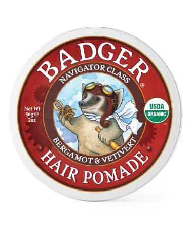 Badger Company Organic Hair Pomade Navigator Class 2 oz (56 g)