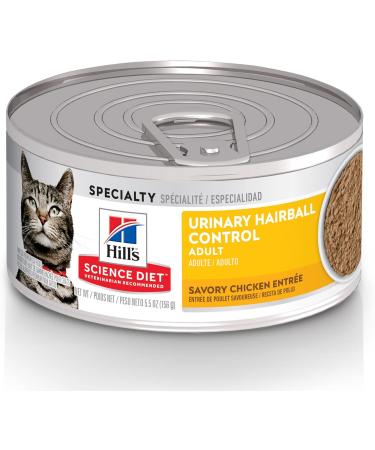 Hill's Science Diet Adult Canned Cat Food Tender Tuna Dinner 5.5 oz 24 Pack Wet cat Food & Adult Urinary & Hairball Control Canned Cat Food Savory Chicken Entr e 5.5 oz 24 Pack Wet cat Food - Buy Online on GoSupps.com