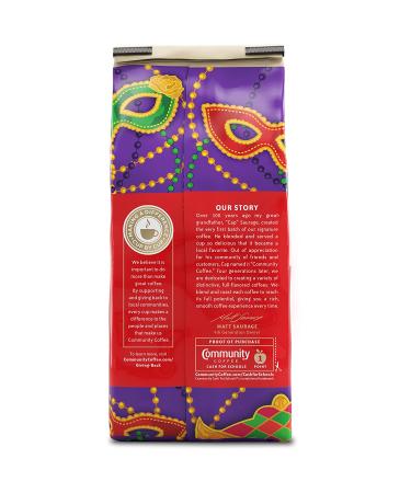 Community Coffee Mardi Gras King Cake Flavored 12 oz Medium Roast Ground Coffee - 1 Bag - Buy Online on GoSupps.com
