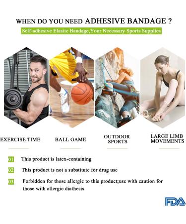 Vet Wrap Medical Tape - 1 Inch Blue Cohesive Bandage Tape (12 Pack) | Self-Sticking & Waterproof for Pets - Buy Online on GoSupps.com