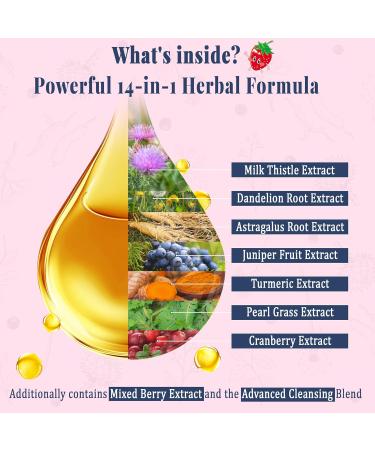 Magnesium Malate Gummies 1000mg with L-Theanine CoQ10 & Vitamin B6 for Stress Relief & Muscle Support + Kidney Cleanse Detox & Repair Liquid Drops 14-in-1 Advanced Liver Kidney Support - Buy Online on GoSupps.com