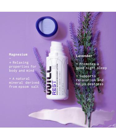 WILL PERFORM Lavender Oil Magnesium Lotion for Sleep by Serena Williams I Nightly Topical Magnesium Cream for Relaxation I Vitamin D & Geranium Lavender Lotion for Better Sleep & Relief I 3 FL Oz - Buy Online on GoSupps.com