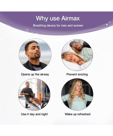 Airmax Nasal Dilators Two-Pack - Anti Snoring Device for Men and Women - Blue - Small - Buy Online on GoSupps.com